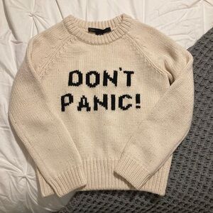 Don’t Panic! Marc Jacob’s 100% merino wool sweater XS cream and black